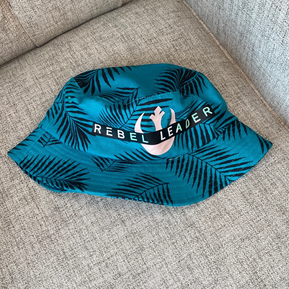NWT Disney Star Wars Teal Tropical Rebel Leader Bucket Hat - Unisex